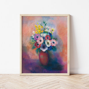 Póster Vase D’anémones   Odilon Redon