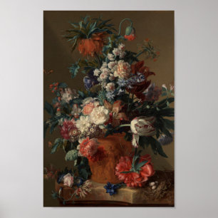 Póster Vase de Flores Pintura Clásica