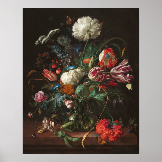 Póster Vase de flores - Poster Bella Artes Jan de Heem (Frente)