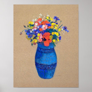 Póster Vase de flores, Redon