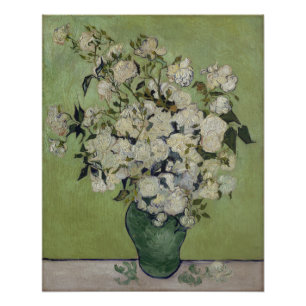 Póster Vase de Rosas Vincent Van Gogh Glossy