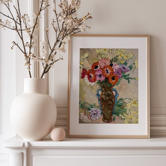 Póster Vase decorada con anémonas | Louis Valtat (Subido por el creador)