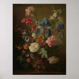 Póster Vase en flores por Jan van Huysum