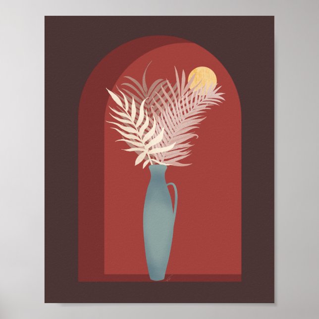 Póster Vase minimalista (Frente)