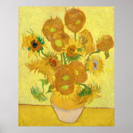 Póster Vase with fifteen sunflowers by Vincent Van Gogh 