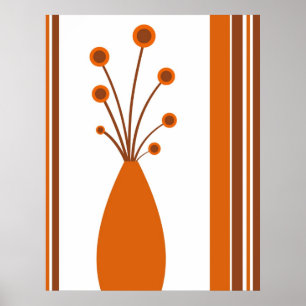 Póster Vase y rayas - Poster