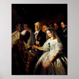 Póster Vasili Pukirev: El matrimonio desigual