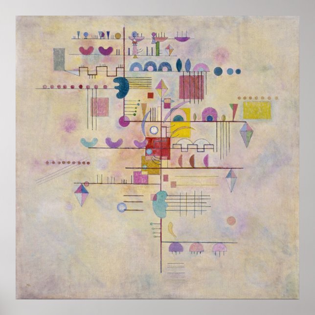 Póster Vasily Kandinsky - Graceful Ascent (Frente)