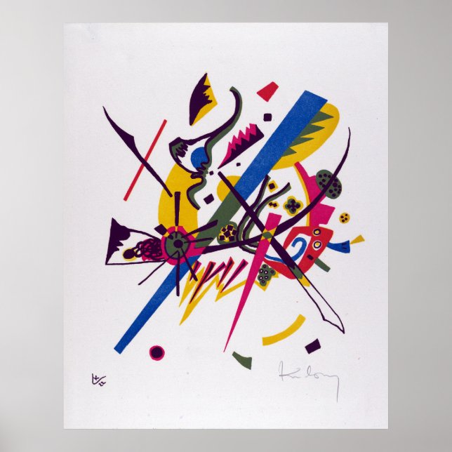 Póster Vasily Kandinsky Pequeños Mundos I (Frente)