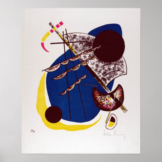 Póster Vasily Kandinsky Pequeños Mundos II (Frente)