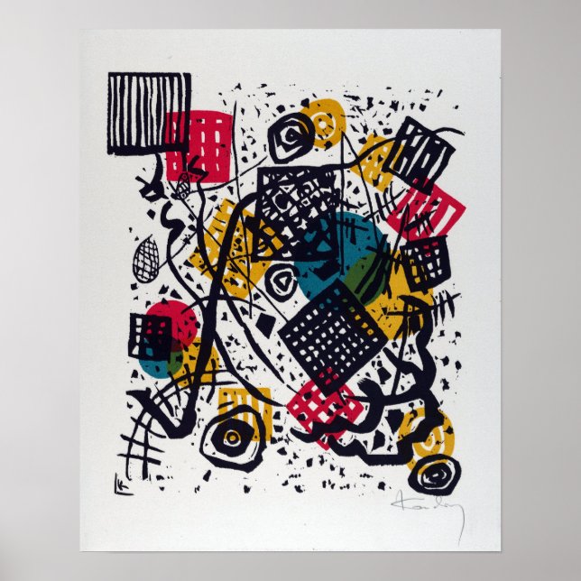 Póster Vasily Kandinsky Small Worlds V (Frente)