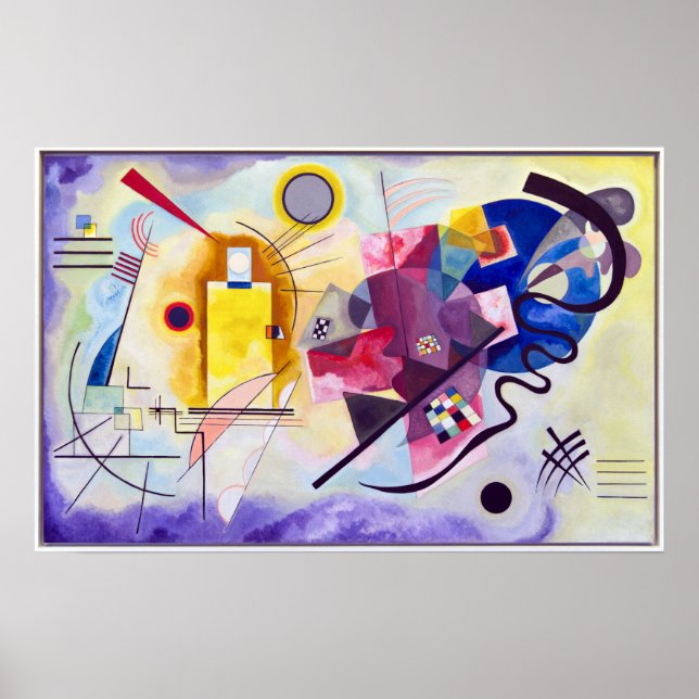 Póster Vasily Kandinsky Yellow-Red-Blue (Frente)