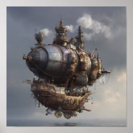 Póster Vaso Steampunk