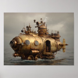 Póster Vaso Steampunk