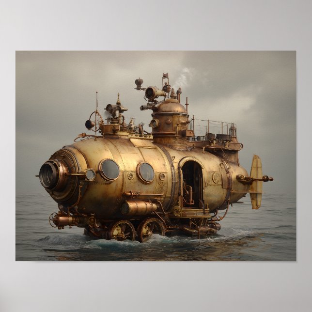 Póster Vaso Steampunk (Frente)