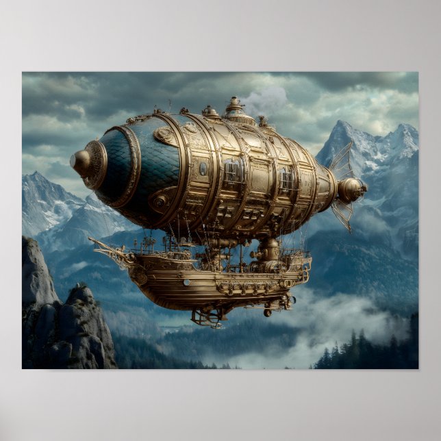 Póster Vaso Steampunk (Frente)