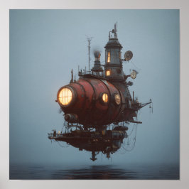 Póster Vaso Steampunk