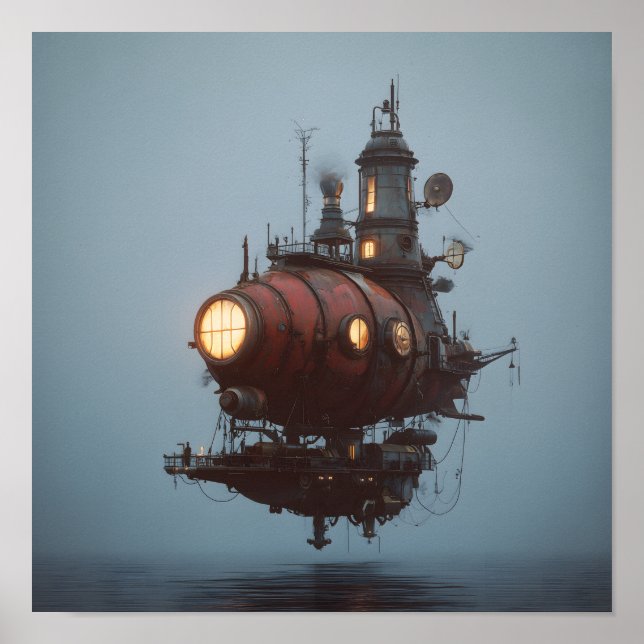 Póster Vaso Steampunk (Frente)