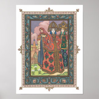 Póster Vassilissa, la hermosa Poster rusa de folktale