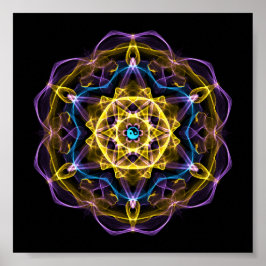 Póster Vata Dosha Balancing Ayurveda Mandala I