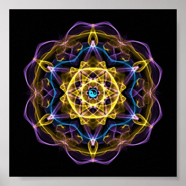 Póster Vata Dosha Balancing Ayurveda Mandala I (Frente)