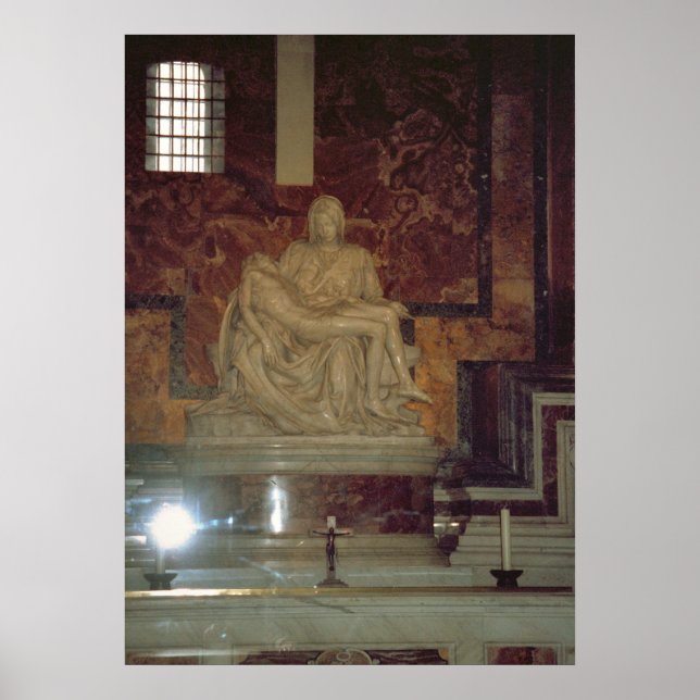 Póster Vaticano, Pieta de Michelangelo (Frente)