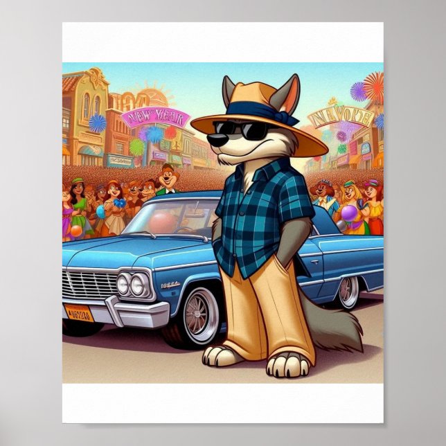 Póster Vato Lobo "Año Nuevo" (Frente)
