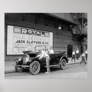 Póster Vaudeville Headliner, principios del siglo XX