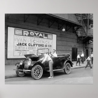 Póster Vaudeville Headliner, principios del siglo XX