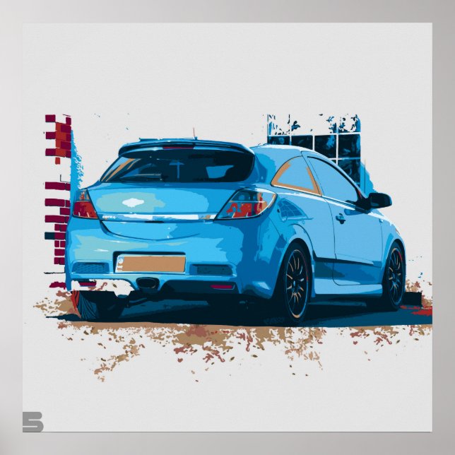 Póster Vauxhall Astra VXR (Frente)