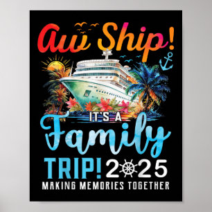 Póster Vaya Barco Es Un Viaje Familiar 2025 Crucero Famil