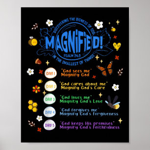 Póster Vbs 2025 Magnified Pequeños Insectos Adventure Vbs