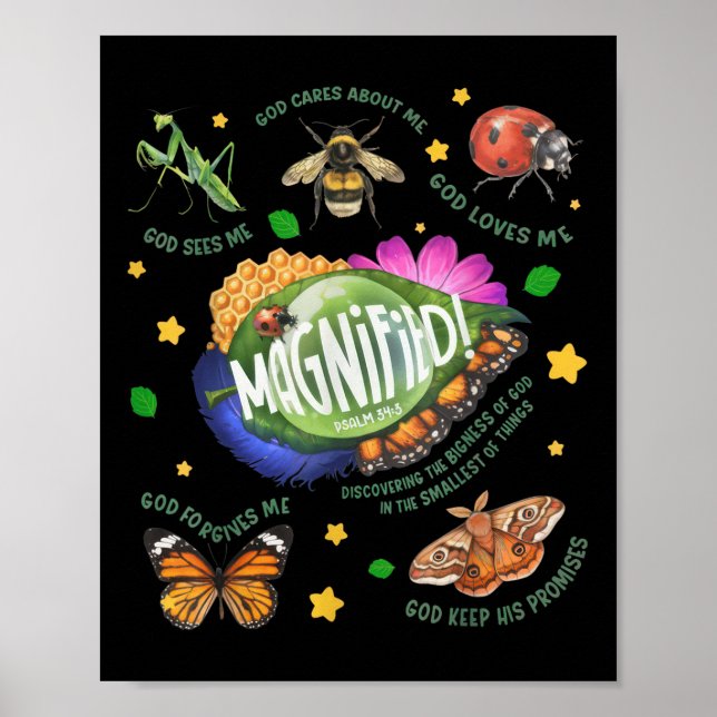 Póster Vbs 2025 Magnified Smallest Insects Adventure Chri (Frente)