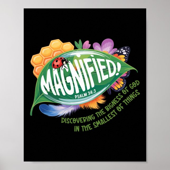 Póster Vbs 2025 Magnified Smallest Insects Adventure Vbs  (Frente)