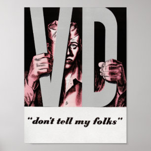 Póster VD - No se lo digan a mis amigos - Propaganda vint
