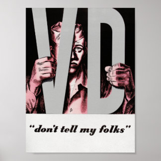 Póster VD - No se lo digan a mis amigos - Propaganda vint