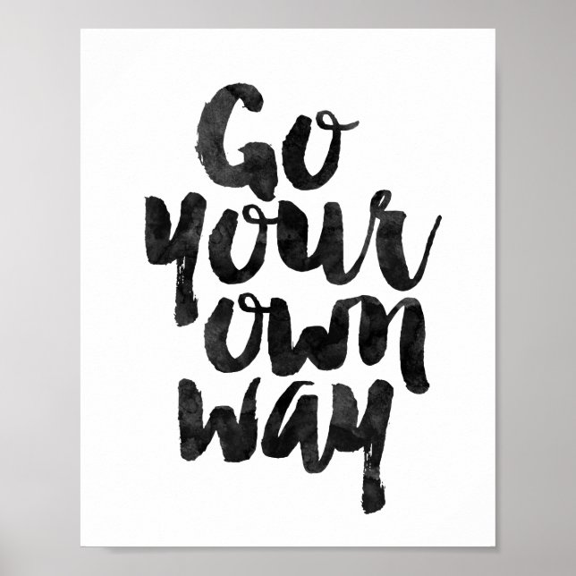 Póster Ve a tu propio camino (Frente)