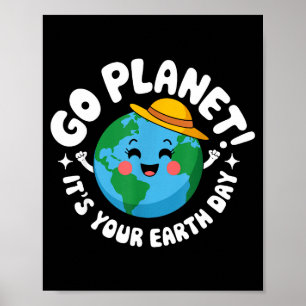 Póster Ve planeta día de la tierra 2026 profesor niños re