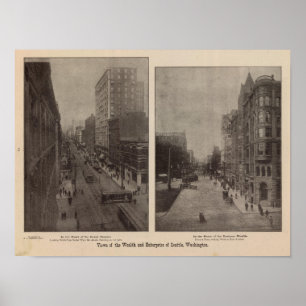 Póster Ve riqueza, empresa, Seattle, Wash