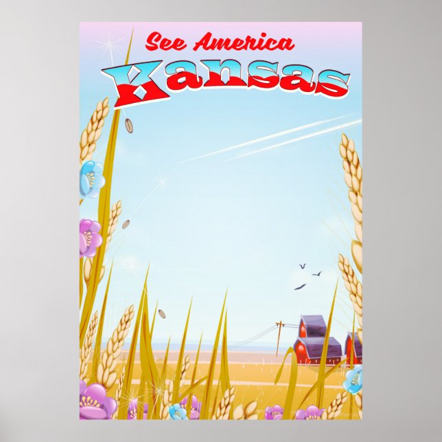 Póster ¡Vea América! - Kansas (Frente)