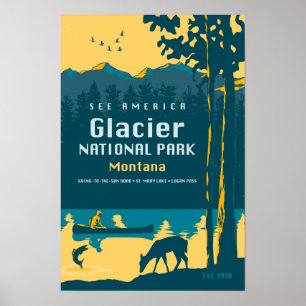 Póster Vea América - poster del viaje del Parque Nacional