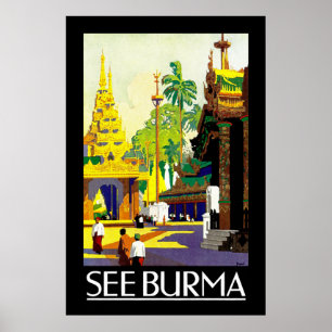 Póster Vea Birmania