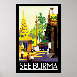 Póster Vea Birmania