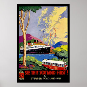 Póster Vea esta Escocia primera