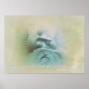 Póster Vea la cita de Buda de la verdad…