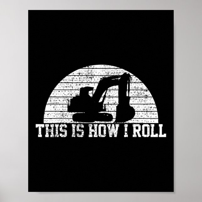 Póster Vea más adelante el regalo del trabajador de const (Frente)