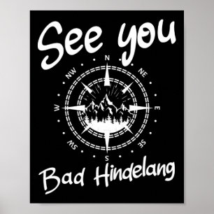 Póster Vea usted excursionismo Bad Hindelang Alemania Ski