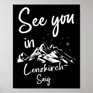 Póster Véalo En El Esquí Vacacional Alemán De Lenzkirch-S