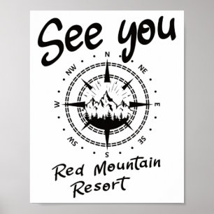 Póster Véalo En Red Mountain Resort Senderismo Vacaciones