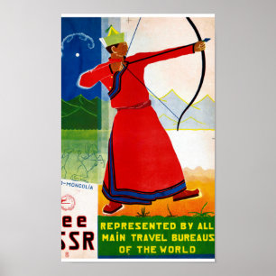 Póster Véase USSR Vintage Travel Poster restaurado